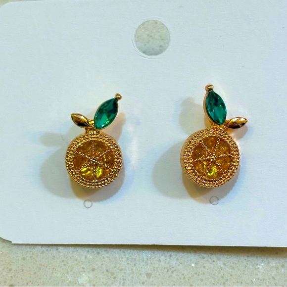 NWOT Lemon Fashion Post Earrings! - Picture 5 of 5